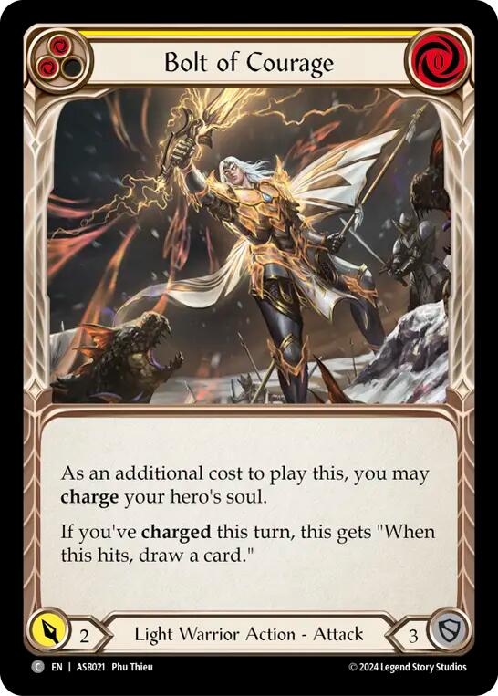 Bolt of Courage (Yellow) [ASB021] (Armory Deck: Boltyn) | Devastation Store