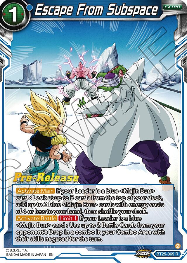 Escape From Subspace (BT25-069) [Legend of the Dragon Balls Prerelease Promos] | Devastation Store