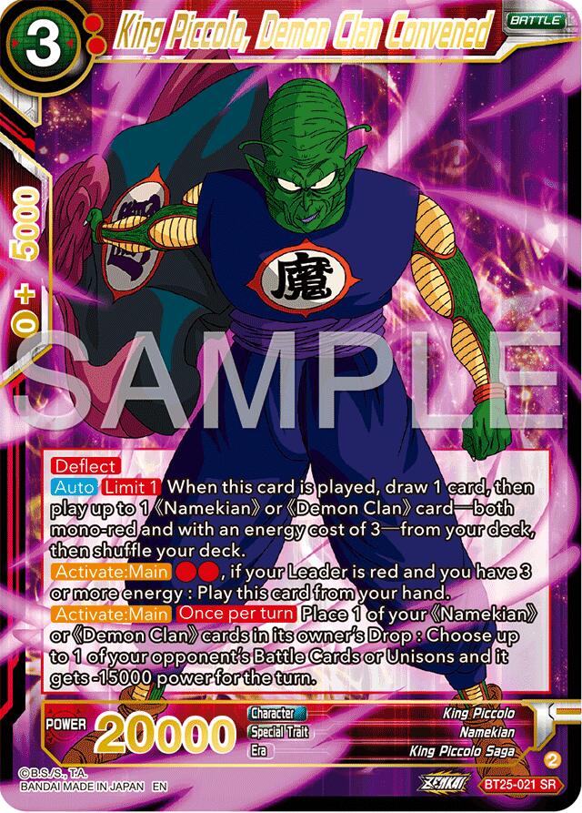 King Piccolo, Demon Clan Convened (BT25-021) [Legend of the Dragon Balls] | Devastation Store