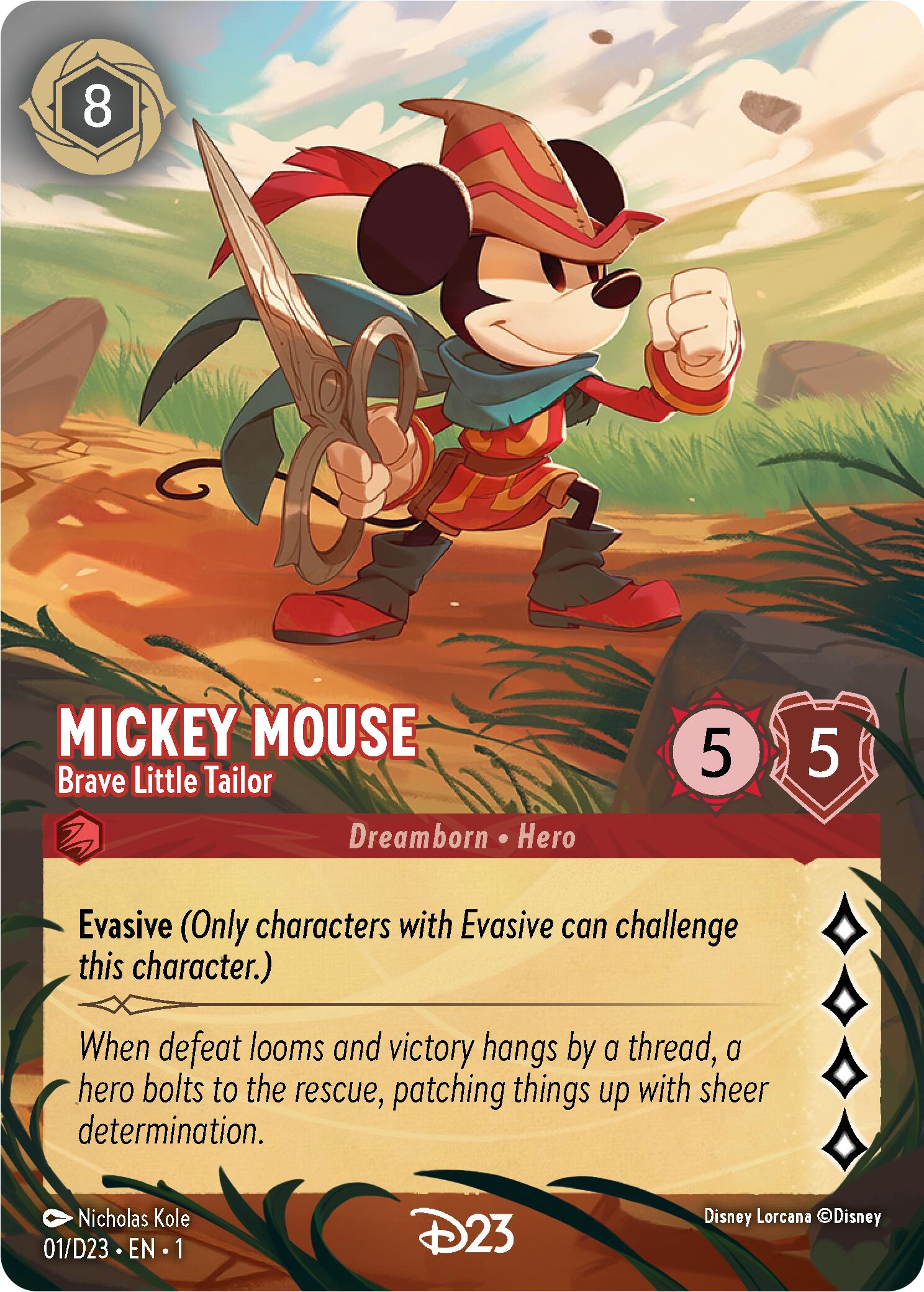 Mickey Mouse - Brave Little Tailor (Extended Art) (1) [D23 Promos] | Devastation Store