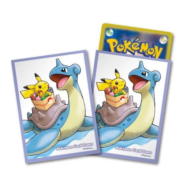 Card Sleeves - Lapras and Pikachu (64-Pack) (Pokemon Center Japan Exclusive) | Devastation Store