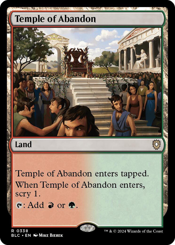 Temple of Abandon [Bloomburrow Commander] | Devastation Store