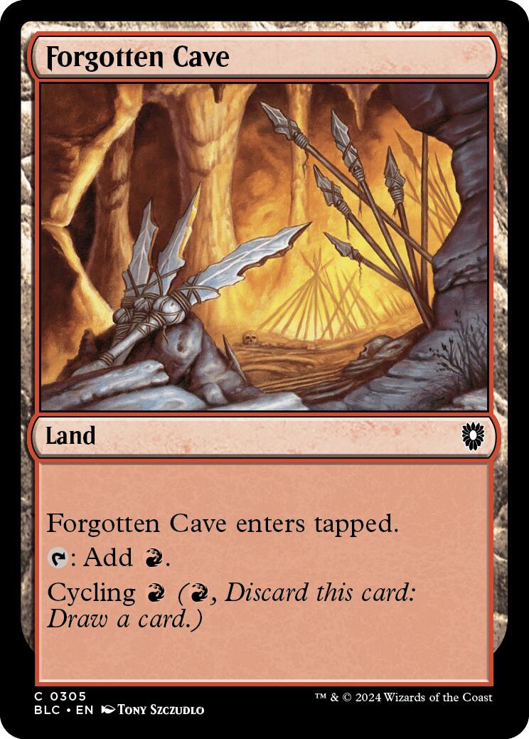Forgotten Cave [Bloomburrow Commander] | Devastation Store