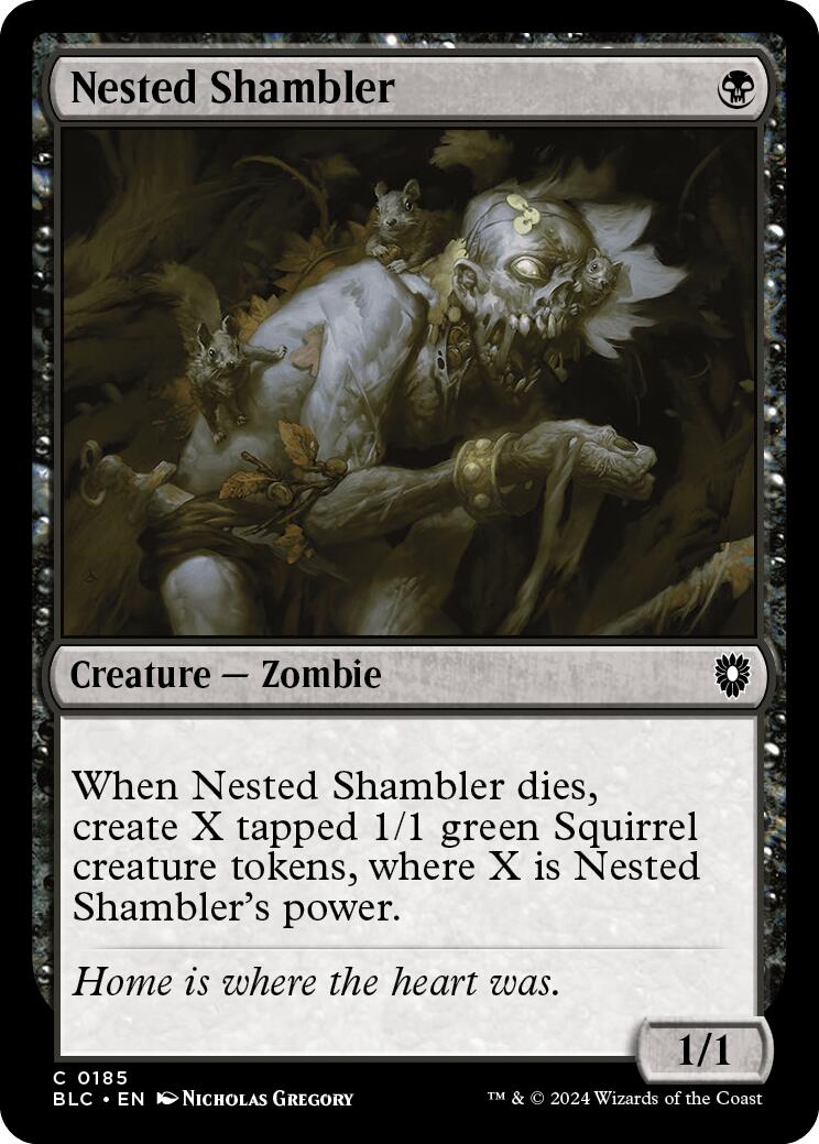 Nested Shambler [Bloomburrow Commander] | Devastation Store