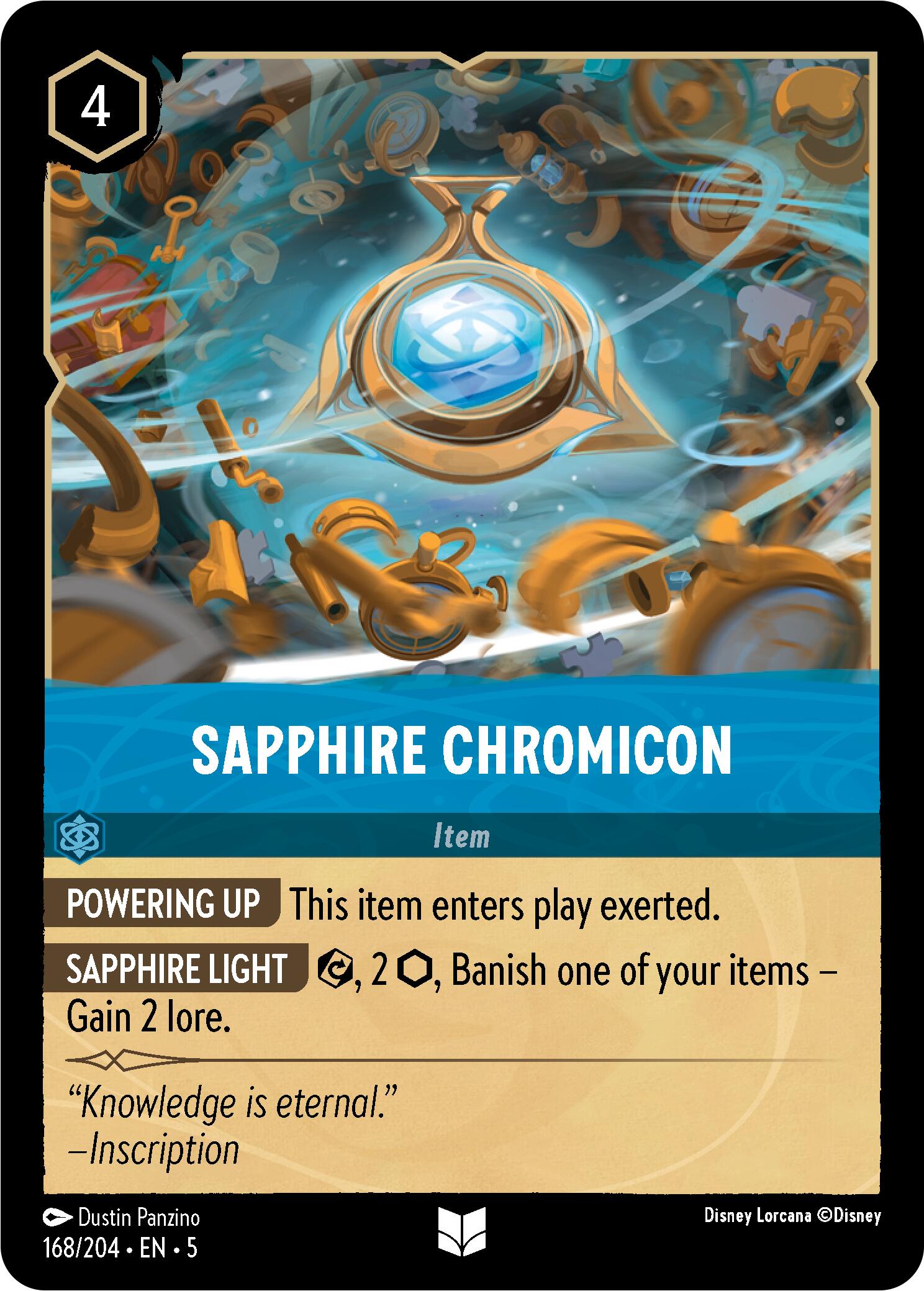 Sapphire Chromicon (168/204) [Shimmering Skies] | Devastation Store