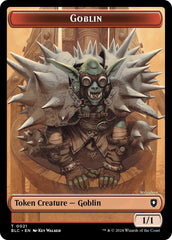 Goblin // Thopter Double-Sided Token [Bloomburrow Commander Tokens] | Devastation Store
