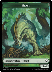 Cat // Beast (025) Double-Sided Token [Bloomburrow Commander Tokens] | Devastation Store