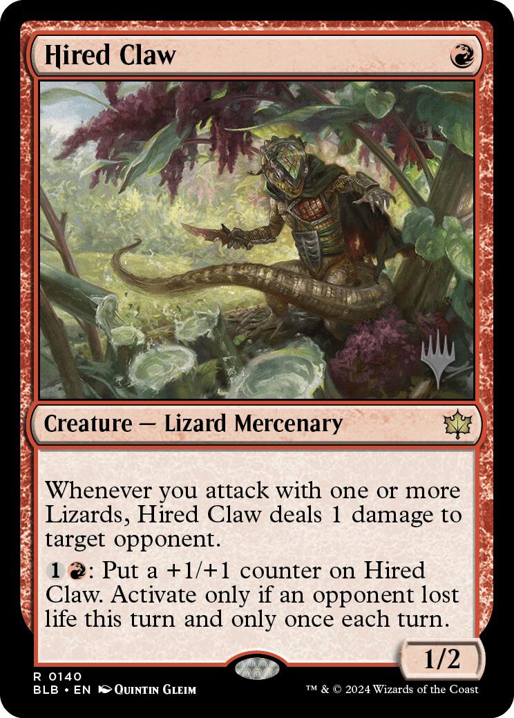 Hired Claw (Promo Pack) [Bloomburrow Promos] | Devastation Store