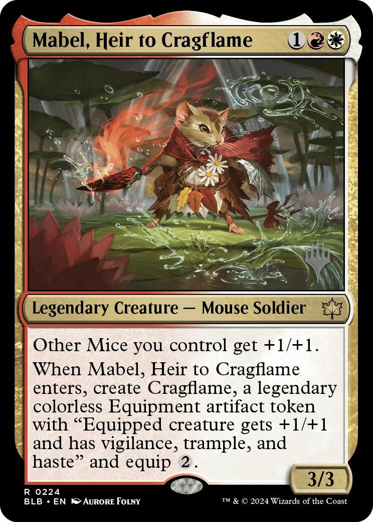 Mabel, Heir to Cragflame (Promo Pack) [Bloomburrow Promos] | Devastation Store