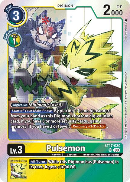 Pulsemon [BT17-030] [Secret Crisis] | Devastation Store