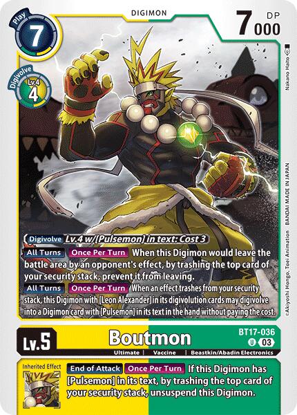 Boutmon [BT17-036] [Secret Crisis] | Devastation Store