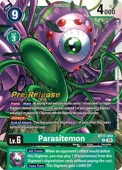 Parasitemon [BT17-050] [Secret Crisis Pre-Release Cards] | Devastation Store