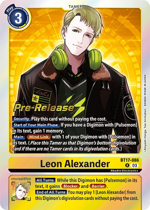 Leon Alexander [BT17-086] [Secret Crisis Pre-Release Cards] | Devastation Store