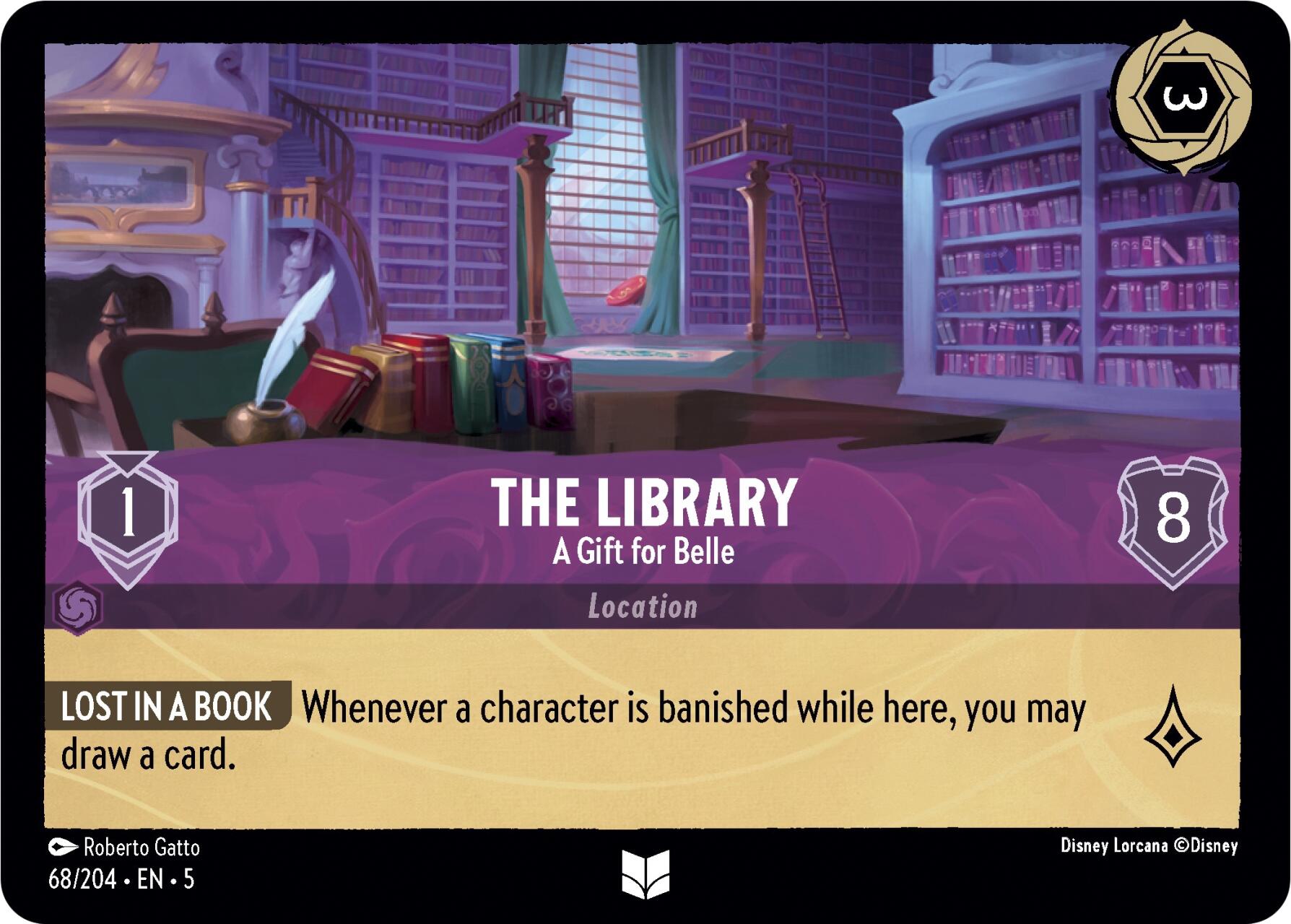 The Library - A Gift for Belle (68/204) [Shimmering Skies] | Devastation Store