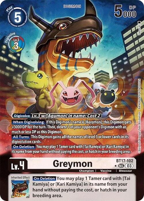 Greymon [BT17-102] (Alternate Art) [Secret Crisis] | Devastation Store