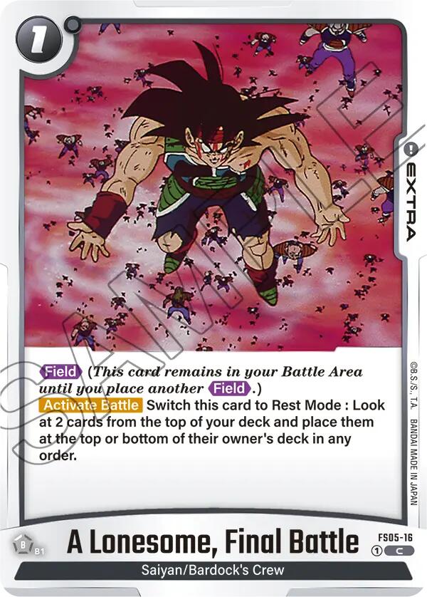 A Lonesome, Final Battle [Starter Deck: Bardock] | Devastation Store