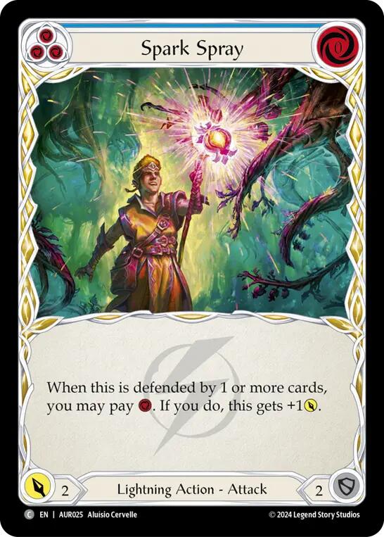 Spark Spray (Blue) [AUR025] (1st Strike) | Devastation Store