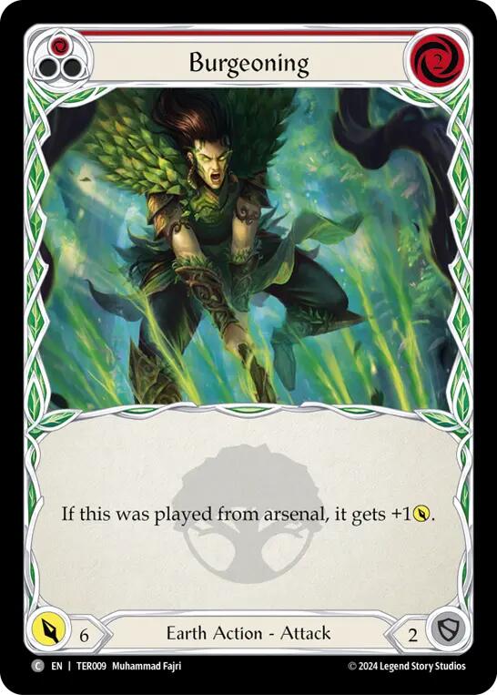 Burgeoning (Red) [TER009] (1st Strike) | Devastation Store