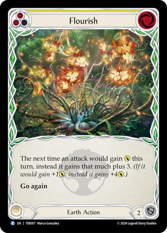 Flourish (Yellow) [TER017] (1st Strike) | Devastation Store