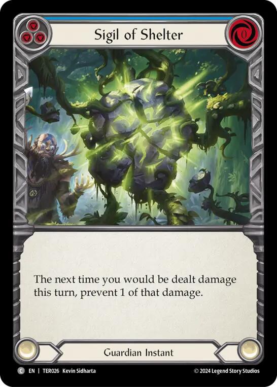 Sigil of Shelter (Blue) [TER026] (1st Strike) | Devastation Store