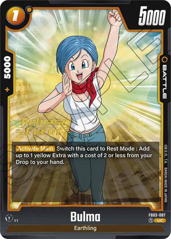 Bulma (FB03-087) [Raging Roar Release Event Cards] | Devastation Store