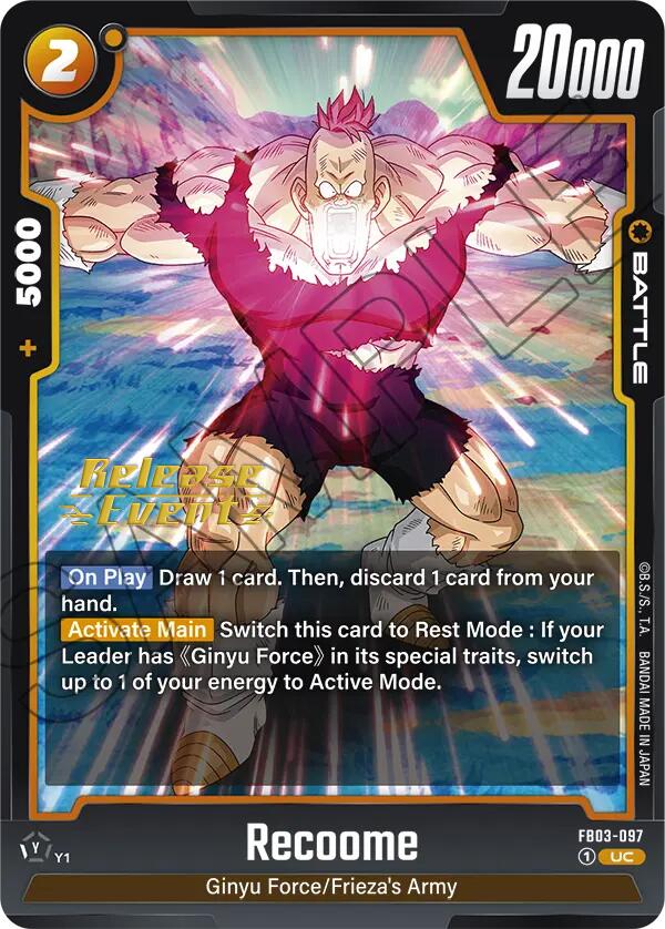 Recoome [Raging Roar Release Event Cards] | Devastation Store