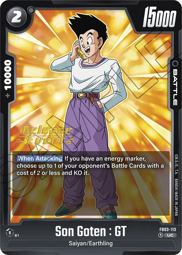 Son Goten : GT [Raging Roar Release Event Cards] | Devastation Store