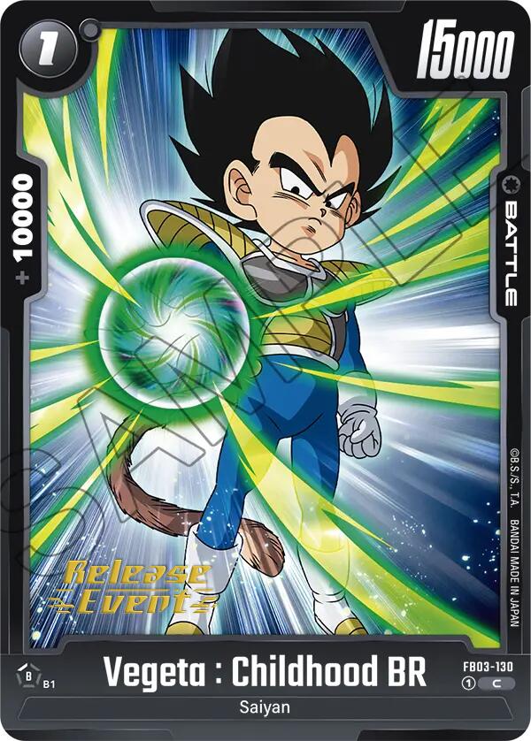 Vegeta : Childhood BR [Raging Roar Release Event Cards] | Devastation Store