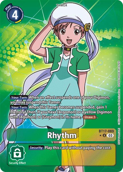 Rhythm [BT17-089] (Box Promotion Pack: Secret Crisis) [Secret Crisis] | Devastation Store