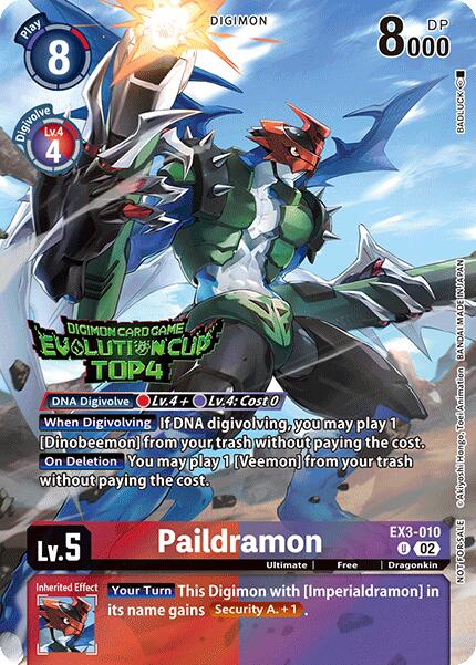 Paildramon [EX3-010] (2024 Evolution Cup Top 4) [Draconic Roar] | Devastation Store