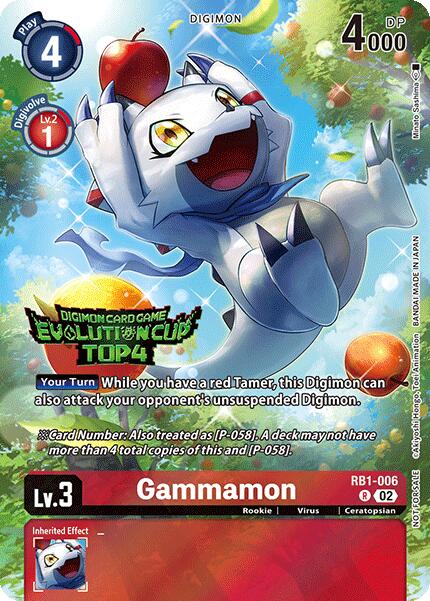 Gammamon [RB1-006] (2024 Evolution Cup Top 4) [Resurgence Booster] | Devastation Store