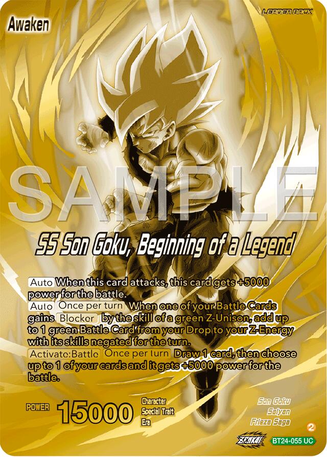 Son Goku // SS Son Goku, Beginning of a Legend (BT24-055) [Promotion Cards] | Devastation Store