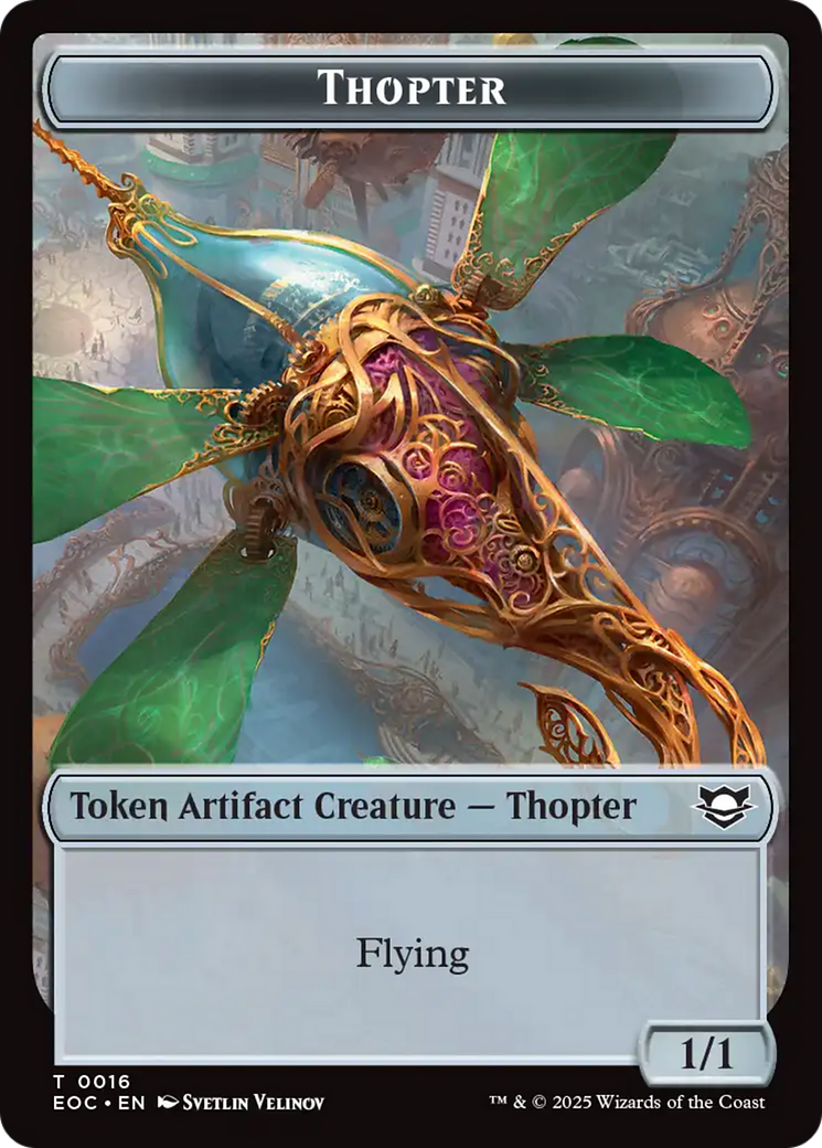 Thopter // Beast (0006) Double-Sided Token [Edge of Eternities Commander Tokens] | Devastation Store