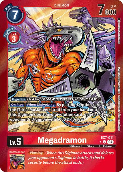 Megadramon [EX7-011] (Foil) [Digimon LIBERATOR] | Devastation Store