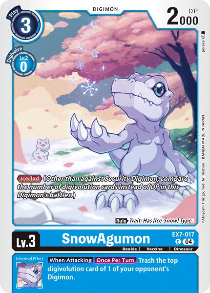 SnowAgumon [EX7-017] [Digimon LIBERATOR] | Devastation Store