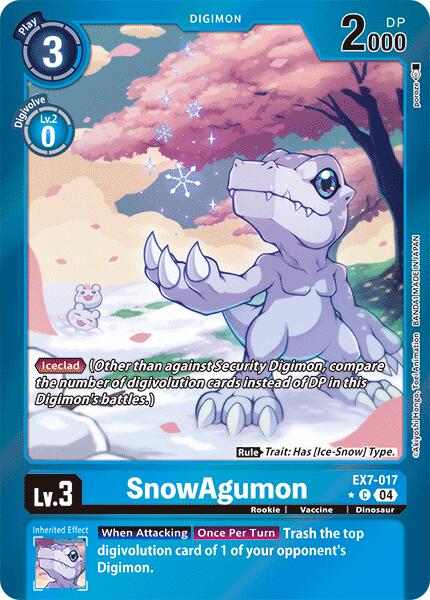 SnowAgumon [EX7-017] (Foil) [Digimon LIBERATOR] | Devastation Store