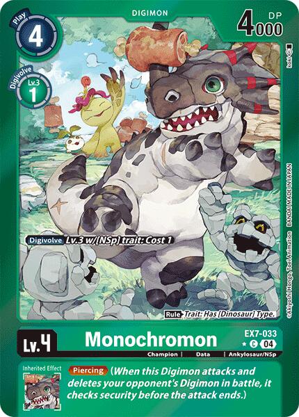 Monochromon [EX7-033] (Foil) [Digimon LIBERATOR] | Devastation Store