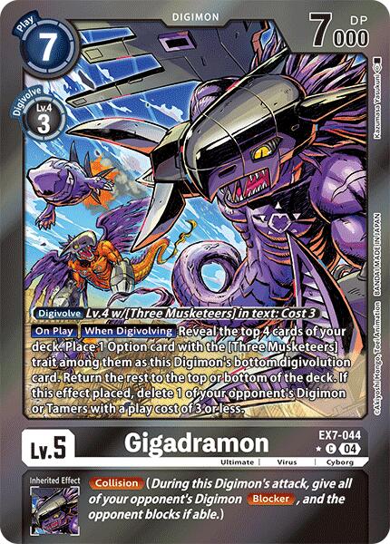 Gigadramon [EX7-044] (Foil) [Digimon LIBERATOR] | Devastation Store