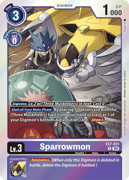 Sparrowmon [EX7-051] [Digimon LIBERATOR] | Devastation Store