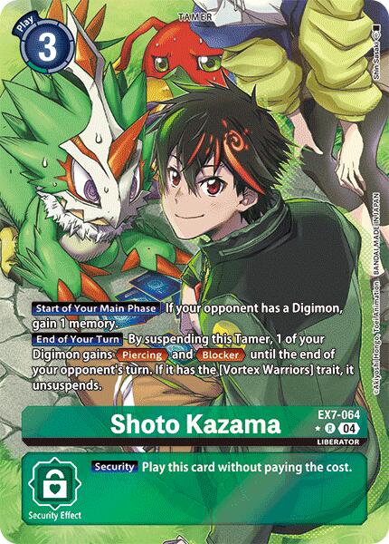 Shoto Kazama [EX7-064] (Alternate Art) [Digimon LIBERATOR] | Devastation Store