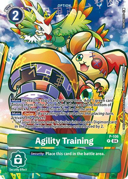 Agility Training [P-106] (Starter Deck 19 Exclusive) [Digimon Promotion Cards] | Devastation Store