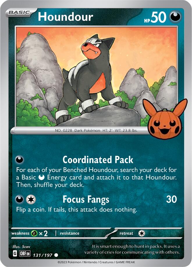 Houndour (131/197) [Trick or Trade 2024] | Devastation Store