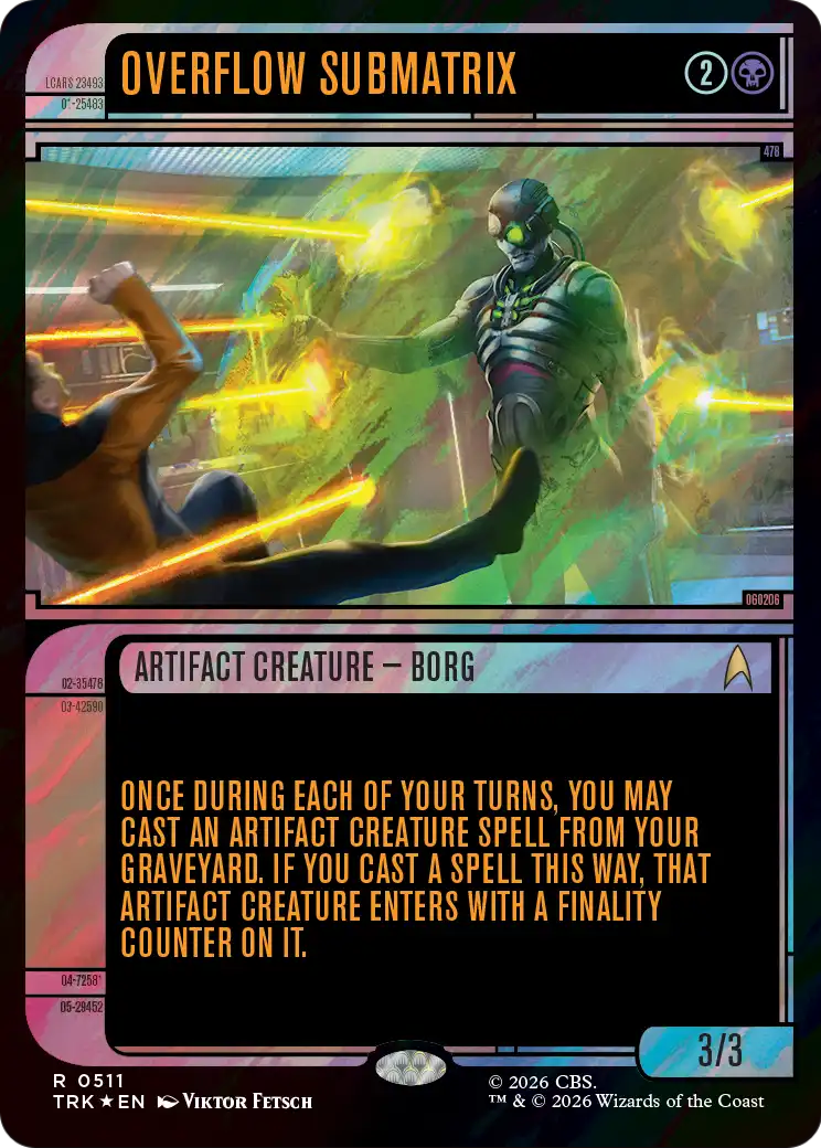Overflow Submatrix (Showcase) (Surge Foil) [Star Trek] | Devastation Store