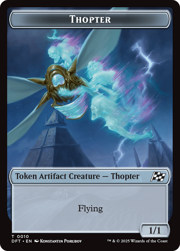 Cat // Thopter (0010) Double-Sided Token [Aetherdrift Tokens] | Devastation Store