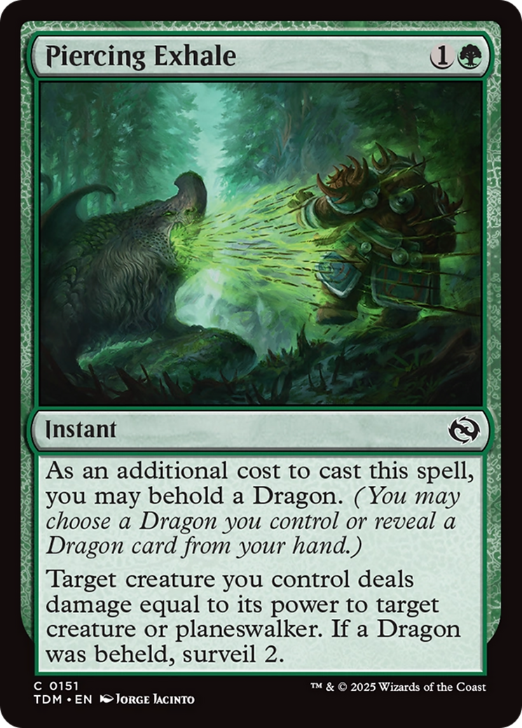 Piercing Exhale [Tarkir: Dragonstorm] | Devastation Store