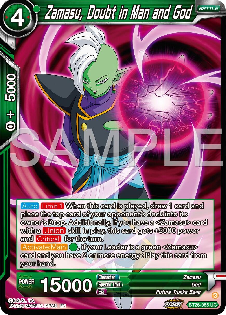 Zamasu, Doubt in Man and God (BT26-086) [Ultimate Advent] | Devastation Store