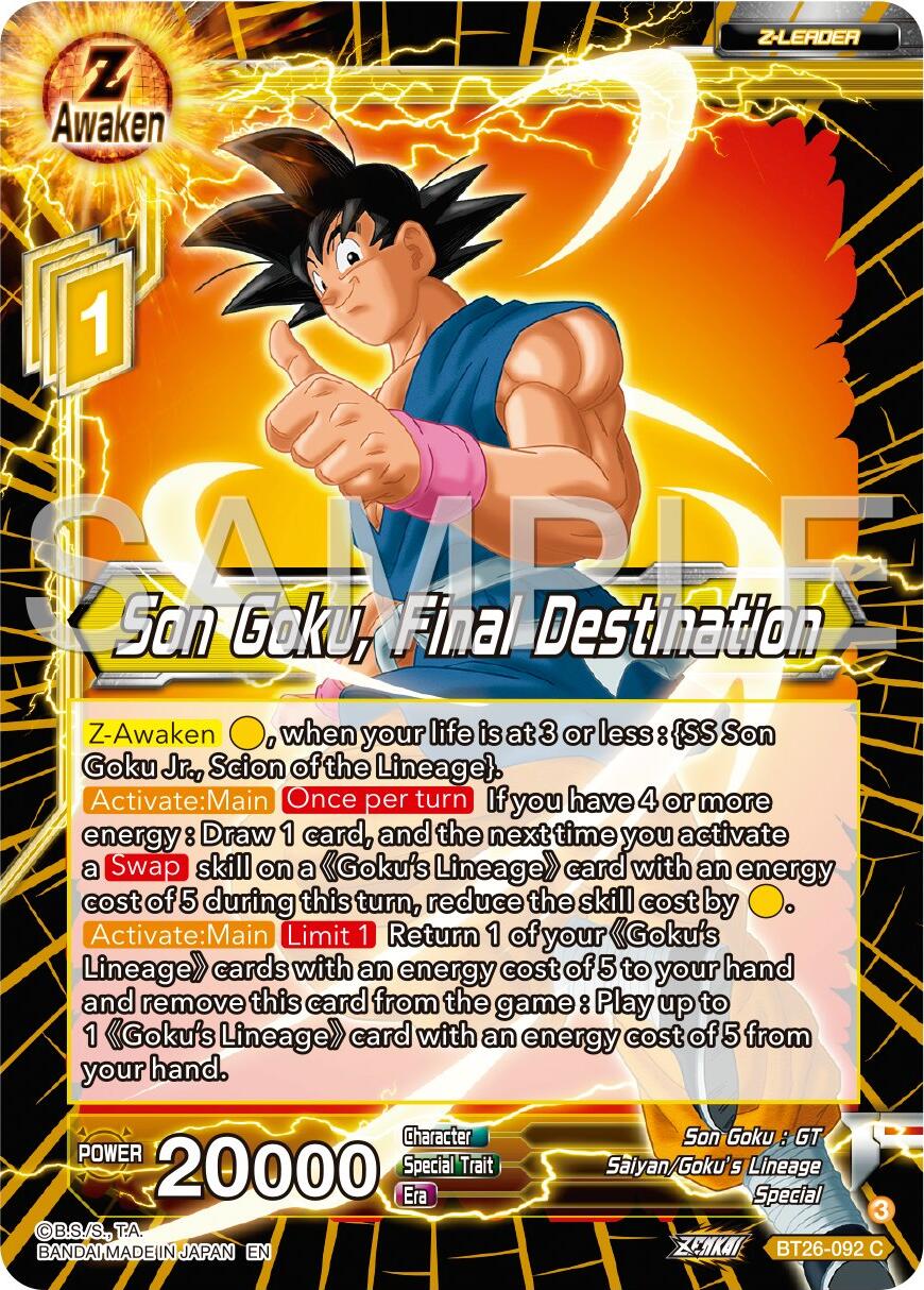 Son Goku, Final Destination (BT26-092) [Ultimate Advent] | Devastation Store