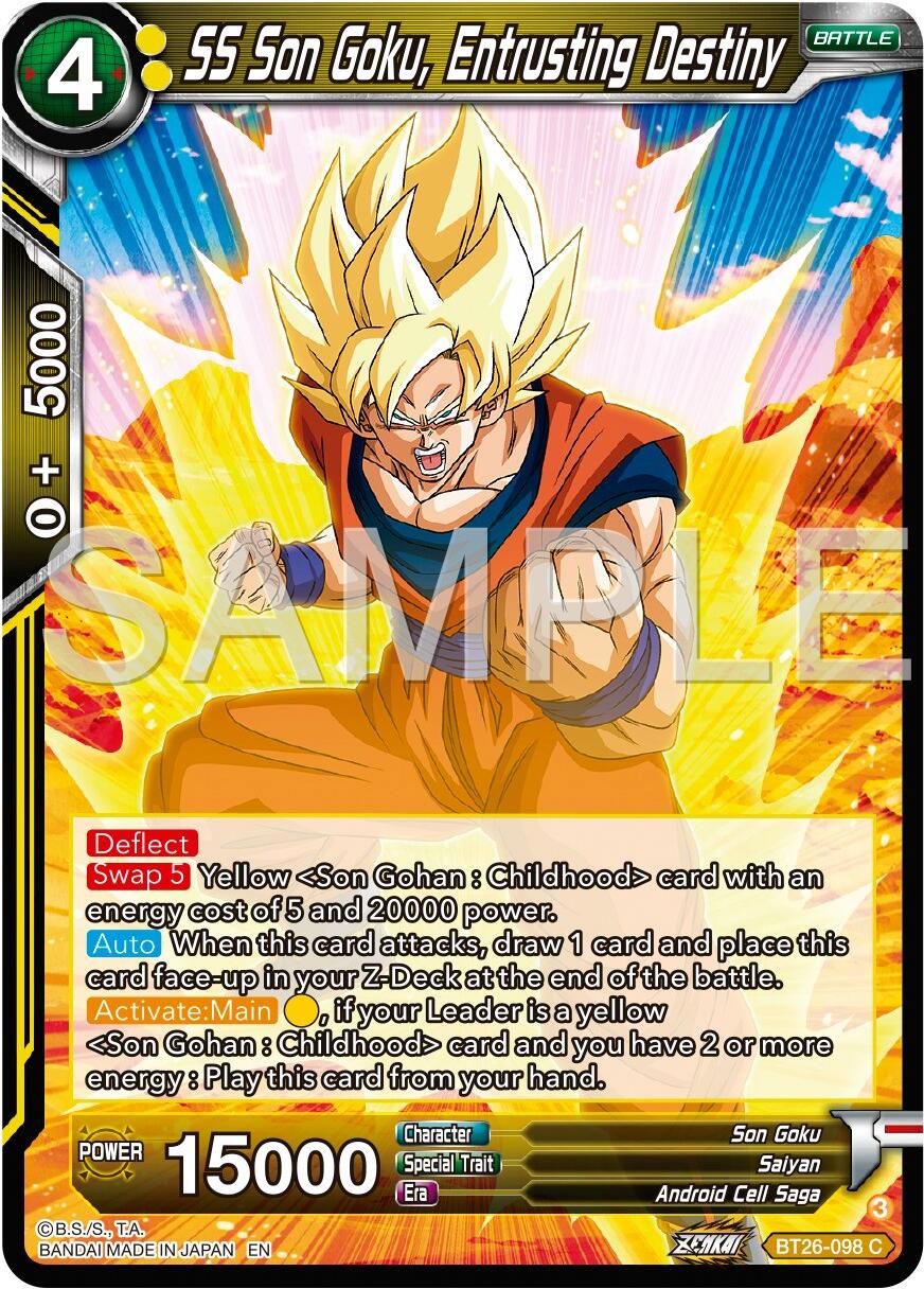 SS Son Goku, Entrusting Destiny (BT26-098) [Ultimate Advent] | Devastation Store