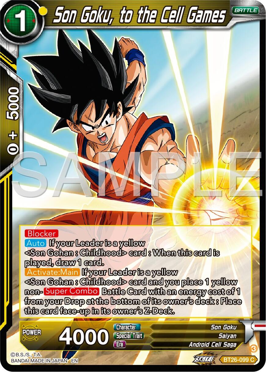 Son Goku, to the Cell Games (BT26-099) [Ultimate Advent] | Devastation Store