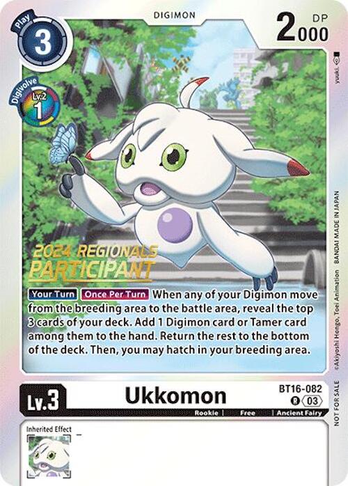 Ukkomon [BT16-082] (2024 Regionals Participant) [Beginning Observer] | Devastation Store